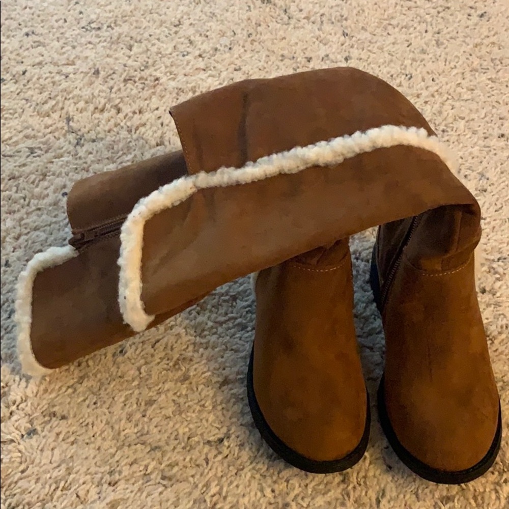 Tall brown girl boots (new)
